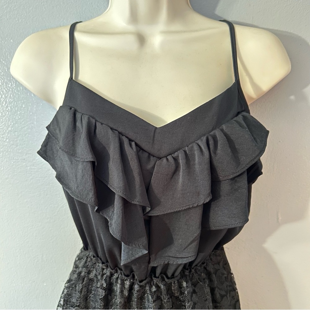 Xhilaration Lace Black Dress Medium - Picture 5 of 7